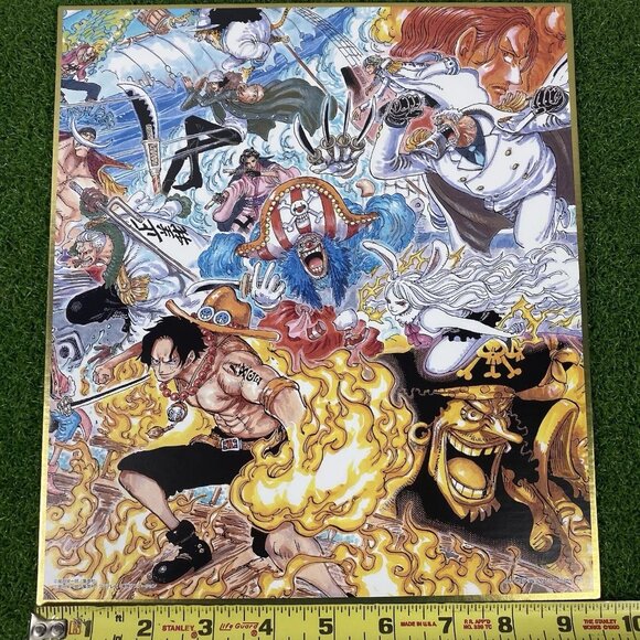 Bandai Ichiban Kuji One Piece WT100 Great Pirate Illustration Shikishi Full Set - Picture 5 of 6